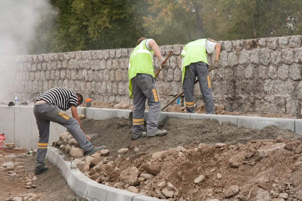 Création de murs et aménagement de terrain par Le Terrassier